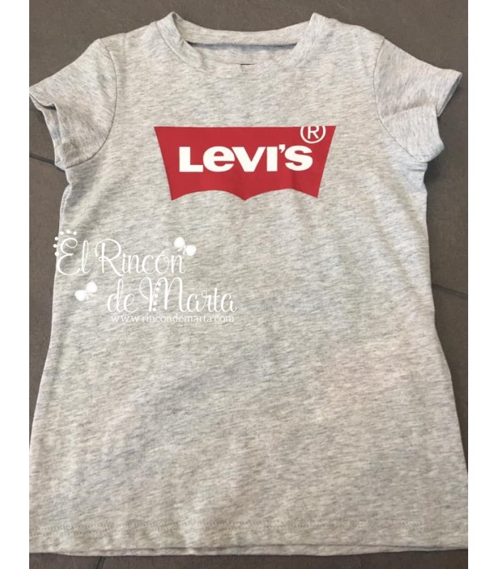 Camiseta Niña Gris Colección Verano 2021 de Levi's