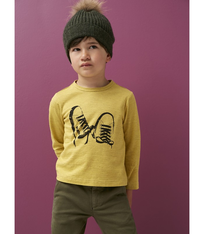 Camiseta Niño Tenis Amarillo Colección Invierno 2021 de Nanos
