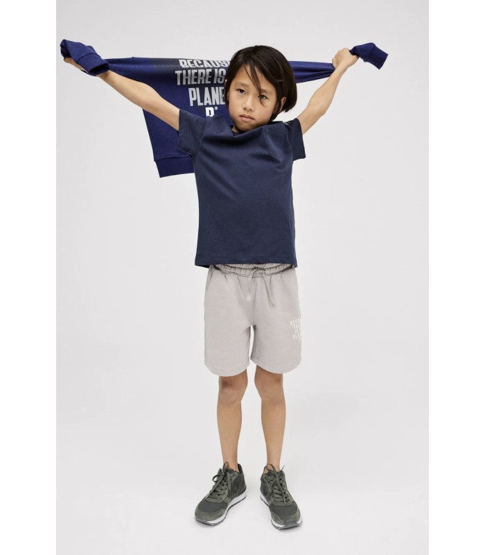 Camiseta Niño Azul Marino Modelo Pol de Ecoalf, Verano 2023